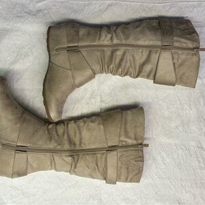 Wet Seal Over the Knee Tan Boots